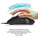 immagine 3YUMQUA SB189-E Mouse con Filo, 4 Pulsanti, DPI Fino a 1600, Mouse Ottico con Cavo USB per Laptop PC Computer Mac, Confezione da 2