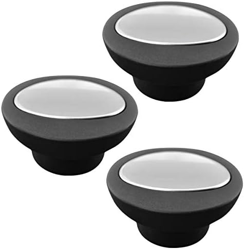 Universal Pot Lid Replacement Knobs Pan Lid Holding Handles (3 Pcs) black