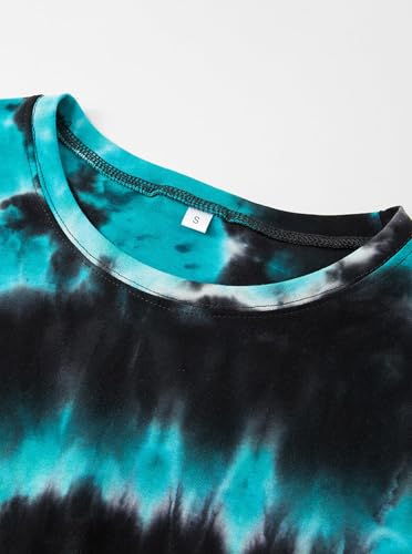 Image of Remidoo Women's Casual Oversized T Shirt Short Sleeve Graphic Tee Letter Tie Dye Shirts