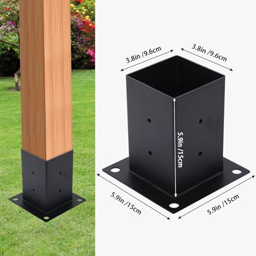 4pcs4x43waypergolabracketsand4pcspostbracketsetforfixingthewoodenbeamspavilionsand0utdoorwoodenpavilions Urban Country Home Decor 4pcs 4×4 3 way pergola brackets and 4pcs post bracket set for fixing the wooden beams pavilions and 0utdoor wooden pavilions urban country home decor