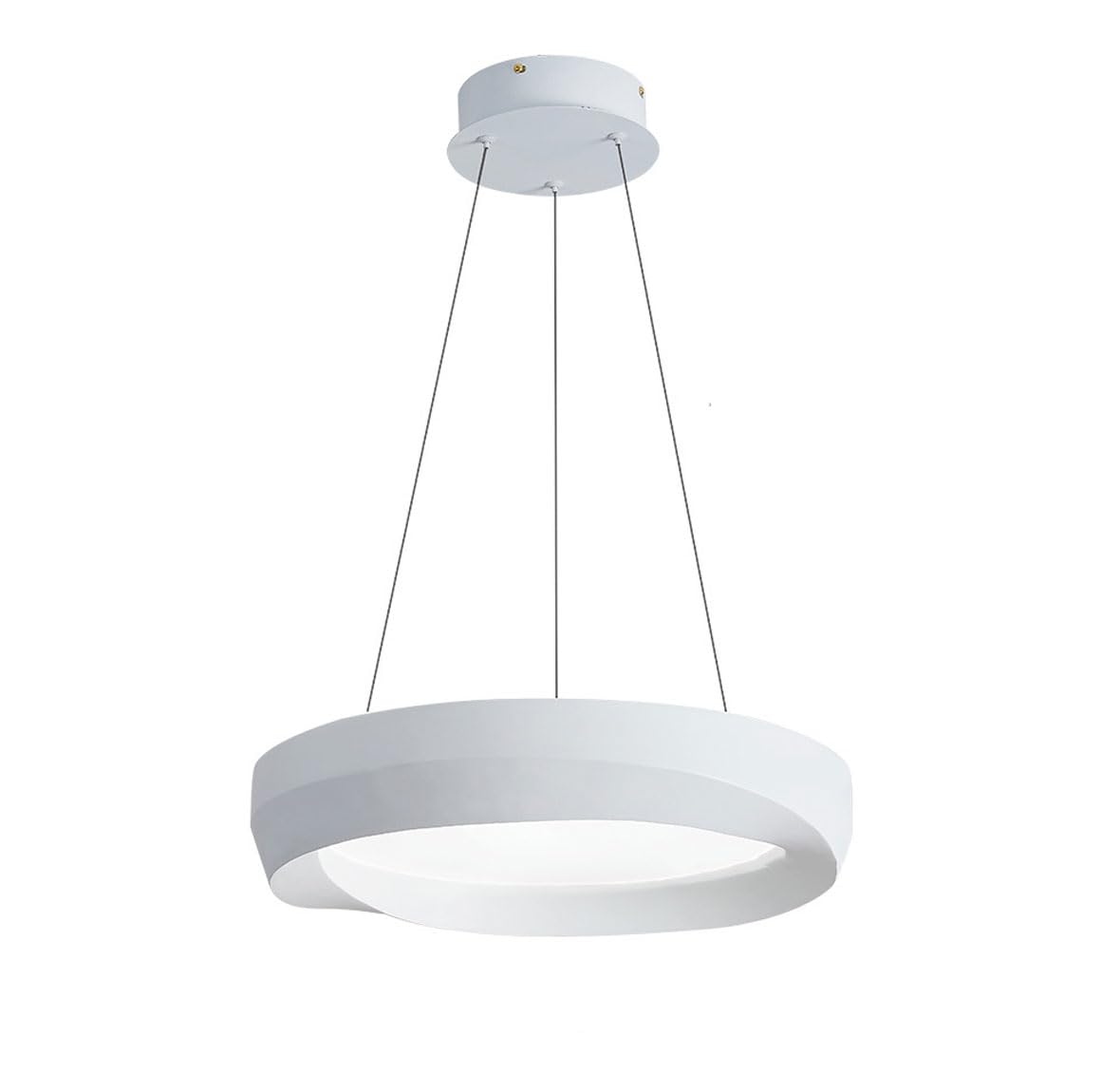 Suspension LED 36W blanc d'îlot moderne pour cuisine et bar