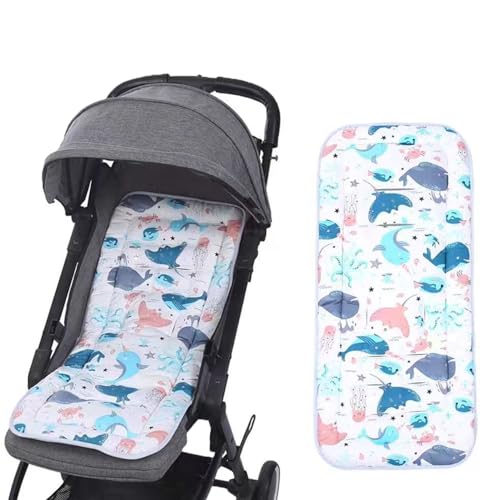 Fodera per seggiolino per passeggino, traspirante, cuscino in cotone per passeggini, protezione per seggiolino auto, inserto universale per passeggino, seggiolone