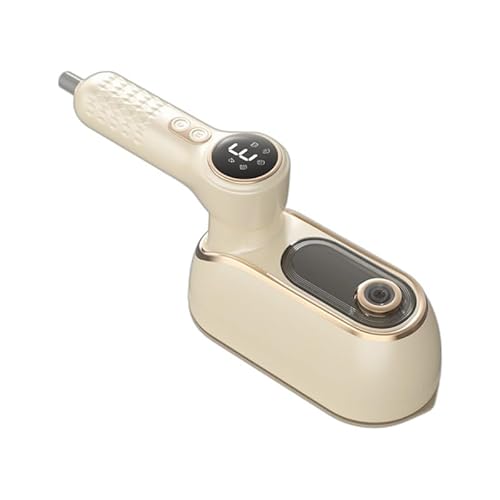 【ABABON】アイロン掛け家庭用アイロン掛け小型大スチームミニ携帯型衣類用スチームアイロンLEDディスプレイ除菌脱臭小型手持ち家庭出張 (ベージュ2個)