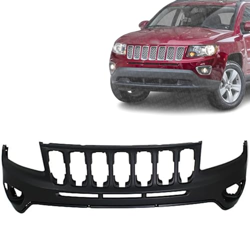 Vantage Auto Parts - Front Bumper Cover Compatible with Jeep Compass 2011-2017 | DIRECT REPLACEMENT | Primed | 68109861AC 68109861AD | CH1014104