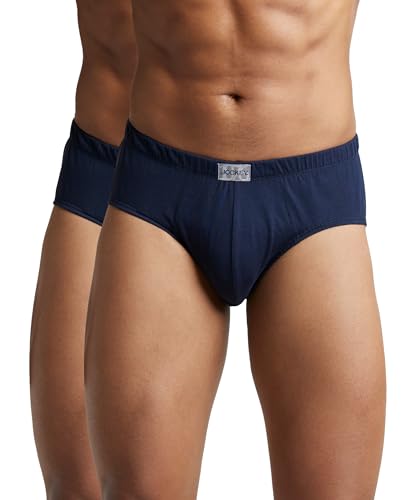 Image of Jockey 8035 Men Super Combed Cotton Solid Brief with Ultrasoft Concealed Waistband (Pack of 2)