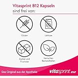 Vitamin B12 - Vitasprint B12 Kapseln, 100 St. - Mit Vitamin-B12 zur Besserung des Allgemeinbefindens, für mehr Energie und weniger Müdigkeit und Erschöpfung