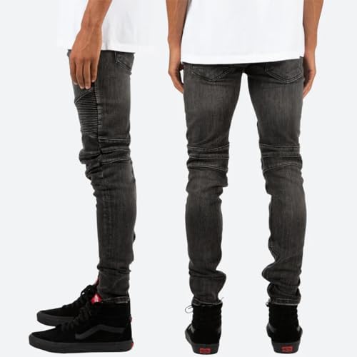 b1440✨新品未使用✨【mnml】コーティングデニムストレッチ　裾ジップ　28 Amazon | [ミニマル] M14 STRETCH DENIM BLUE メンズ 裾ジップデニム