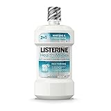 Listerine Whitening Plus Restoring Fluoride Rinse, Clean Mint 16 oz (Pack of 2)