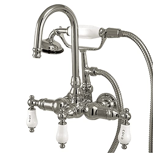Kingston Brass CC10T1 Vintage Leg Tub Filler with Hand Shower, 4-3/4-Inch, Polished Chrome Kingston Brass CC10T1 Vintage Leg Tub Filler with Hand Shower, 4-3/4-Inch, Polished Chrome