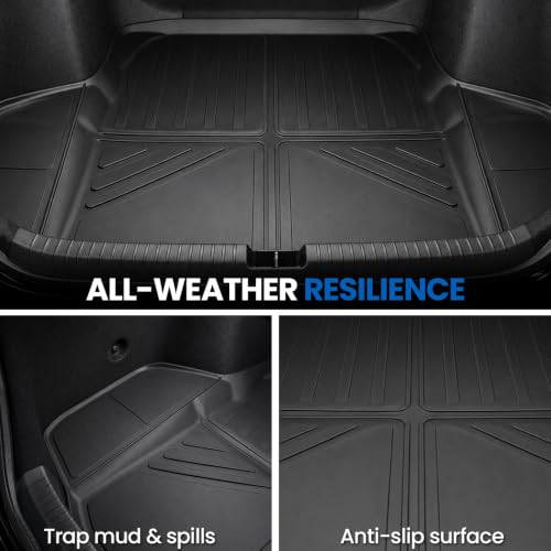 Image of Floor Mats for Honda Accord 2023-2026 Hybrid & Gas, w /Cargo Mat | Full Protection Mat Set with Cargo Liner, All Weather TPE, Non Slip & Odorless & Scratch Proof, 11th Gen Accord Accessories