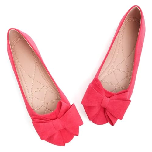 Image of TN TANGNEST Women Fashion Bowknot Flats Comfort Pointed Toe Dress Shoes