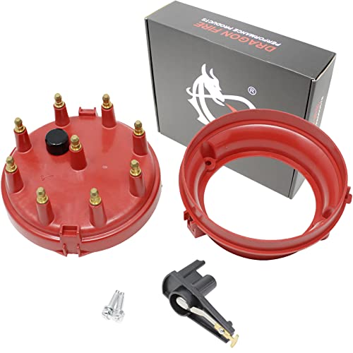 RED DRAGON FIRE PERFORMANCE Heavy Duty Distributor Cap and Rotor Set Compatible/Replacement for...