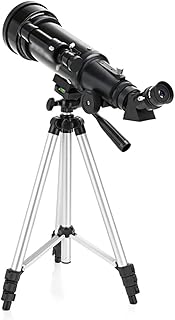 Opera Glasses Telescope 70mm Aperture 400mm Includes Two Eyepieces Tripod Finder Scope Refractor Telescope with Phone Adapter Handheld Telescope