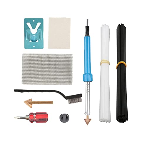 Plastic Welding Kit Portable Surface Repair 220V 1 Metal Mesh 40 Plastic Rods, 1 Metal Stand Welder Tools for Crafts Kayak Arts, Car