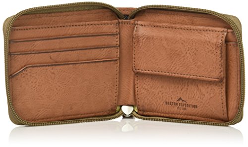 Buxton Men's Expedition Ii Huntington Canvas RFID Blocking Zip-Around Wallet4