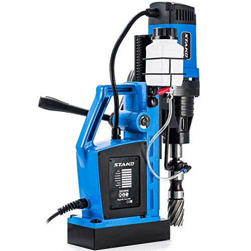 STAKO SCY-2800E Max Ø 80 mm Magnetbohrmaschine 2050 W mit Koffer – 17 kg – Magnetkraft 17000 N – tragbare Kernbohrmaschine für Metallbearbeitung mit Weldon 19 mm MK3 und Bohrfutter 3-16 mm – Set 2 – Bild 5