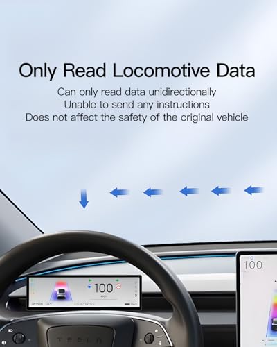 Image of 8.8 Inch Portable Smart LCD Display for Model 3&Y, Voice Control, Navigation, Audio Output, No Broken /No Hole,Cars for 2017-2023 Model 3 & 2019-2024 Model Y