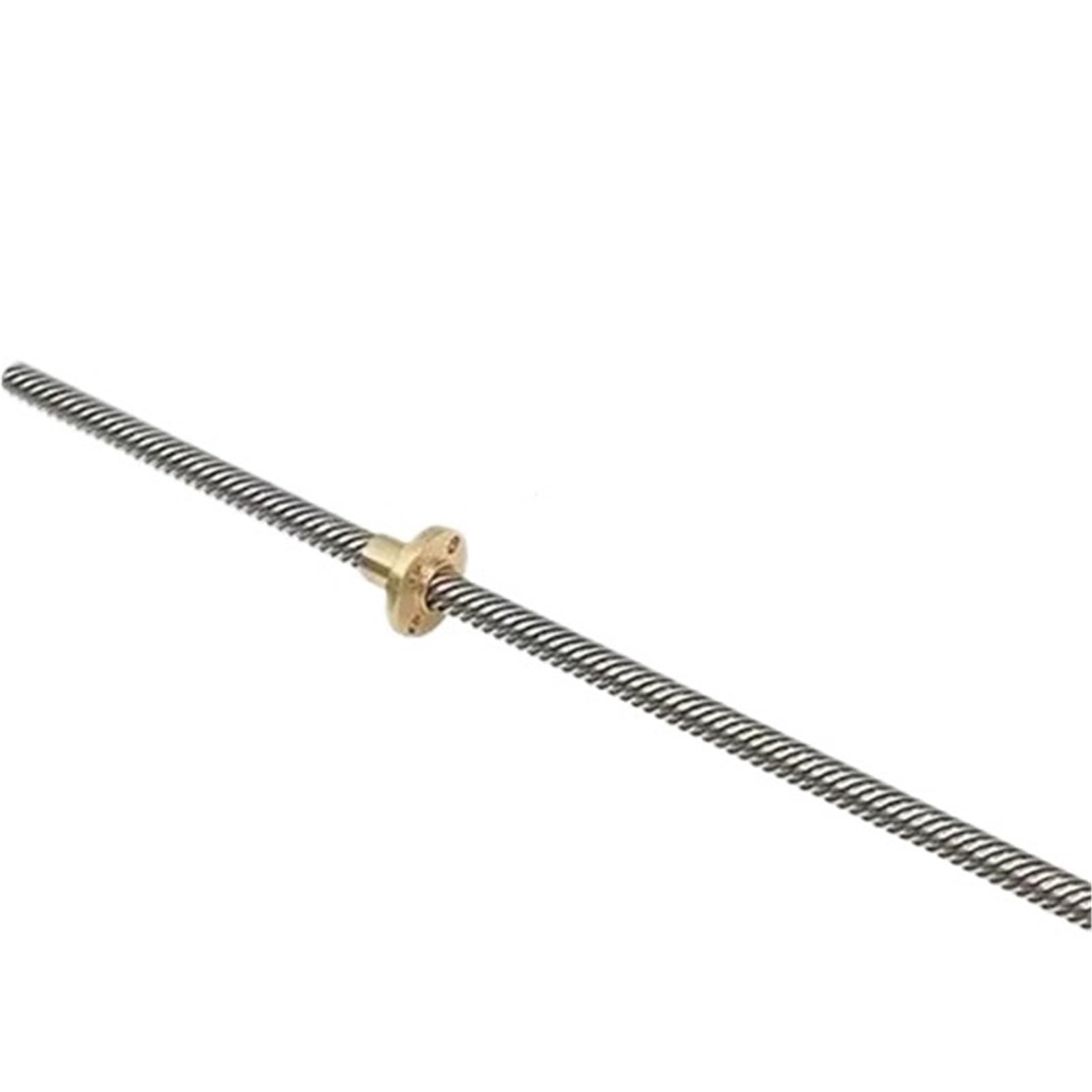 Metal Ball Screw nut end Processing T10 Lead Screw Left-Hand Thread Lead 2mm 304 Stainless Steel T10 Trapezoidal Reverse Left-Hand Screw and Reverse Nut(600mm)