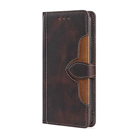 Leather Folio Case for Nokia X10/X20 Card Slots Kickstand Nokia X10/X20 Wallet Case(Brown) Cover
