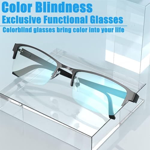 Image of Color Blind Glasses for Men /Women, Premium High Contrast, Red Green Color Blind Glasses for Outdoor and Indoor