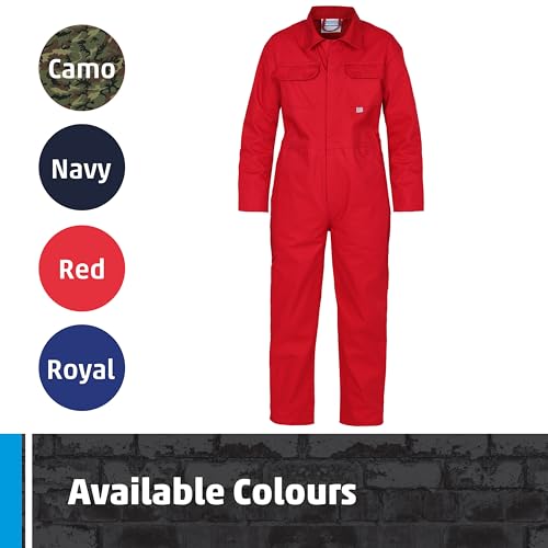 Fort Unisex Kid's 333-RED-36 Coverall, Red, 36"