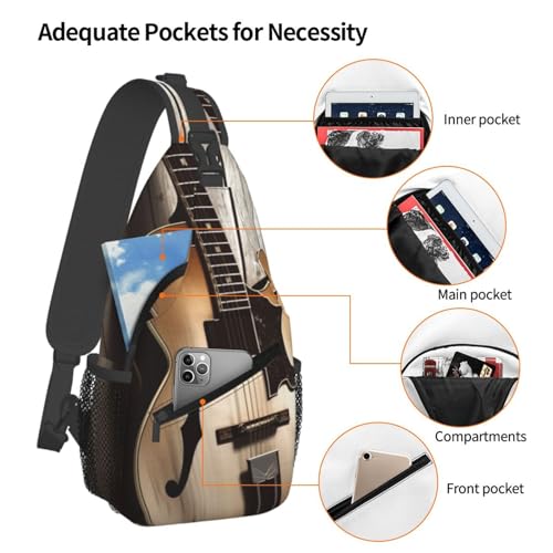 Guitar Pictures Cross Chest Bag Bolsa Deportiva Unisex miniatura 4
