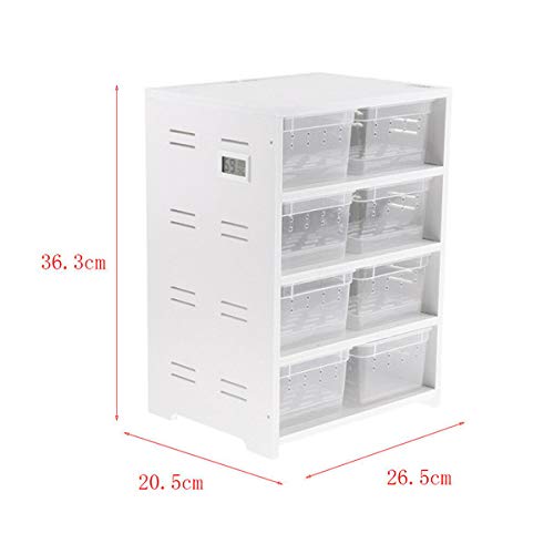 Gabinete de cría de PVC para reptiles en invierno, terrario de reptiles con cajas de cría (blanco (sin almohadilla térmica))