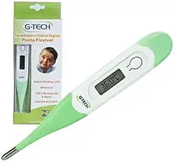 Termômetro Digital Axilar Febre G-tech Ponta Flexível