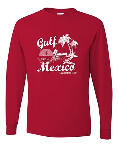 Go All Out Gulf of Mexico Established 1550 Mens Long Sleeve T-Shirt