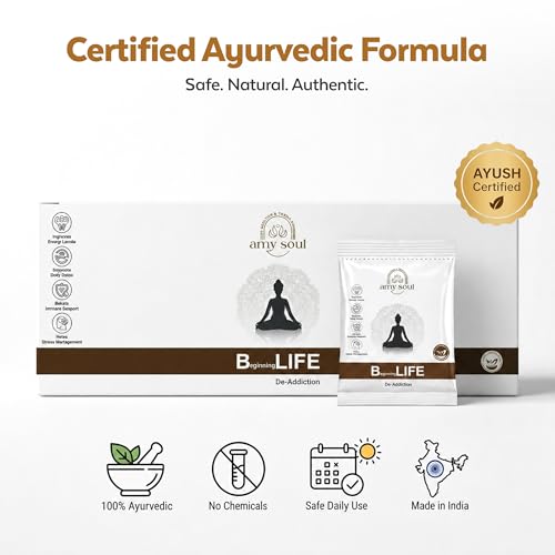 Image of B Life by Amysoul - Ayurvedic Supplement for Enhanced Dedication and Focus, Certified by Ayus India, Natural Health Support