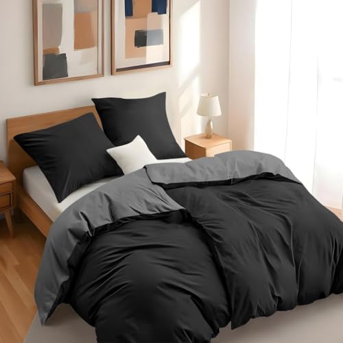 Dreamzie - Bettwäsche Set 135x200 cm mit 2 Kissenbezügen 80x80 cm...