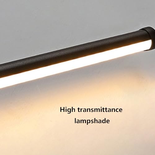 Apliques de pared interior LED negro de líneas largas para luz de pasillos 3