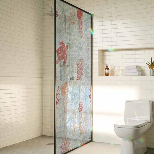 Vinilo decorativo para ventana con efecto arcoíris 17.7x39.3 pulg miniatura 6