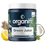 Organifi Green Juice - Powder Supplement with Organic Spirulina, Ashwagandha, and Chlorella - Helps Achieve Fitness Goals and Reduce Cortisol Levels, 30-Day Supply