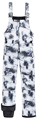 Image of CREATMO US Boy's Snow Bibs Kids Ski Pants Waterproof Insulated Winter Overalls