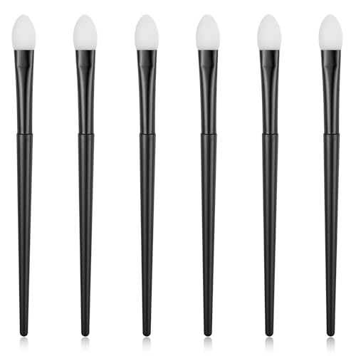 Molain 6 brochas de silicona para sombra de ojos, aplicador de maquillaje, aplicadores de sombra de ojos, brocha de sombra de ojos, brocha de maquillaje para máscara de labios, herramientas
