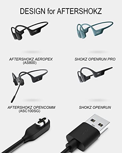 3.3Ft Magnetische Oplaadkabel voor AfterShokz Aeropex AS800/OpenComm ASC100SG/Shokz OpenRun Pro Bluetooth Hoofdtelefoon, USB Charger Cord voor Draadloze Beengeleiding Hoofdtelefoon - Afbeelding 3