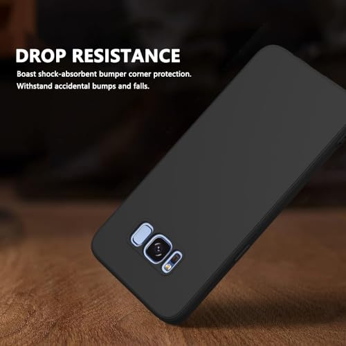Image of for Samsung Galaxy S8 Case Black, Scratch Resistant with Soft Touch, Slim Thin Phone Cover for Samsung Galaxy S8