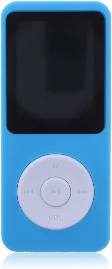 Portable Mini MP3 Player Audio Recorder Hiking Running Sport Bluetooth Support 5.0 Video Music Speaker E-book Reader Blue 8G, Blue 8G