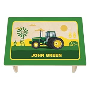 Tractor Step Stool for Toddlers- Personalized Wood Kids Step Stool with Name for Kitchen Sink, Bathroom, Potty Training, Toilet, Kitchen Sink- Sturdy and Safe- Made in USA by BloomOwl (Tractor) Tractor Step Stool for Toddlers Personalized Wood Kids Step Stool with Name for Kitchen Sink Bathroom Potty Training Toilet Kitchen Sink Sturdy and Safe Made in USA by BloomOwl Tractor