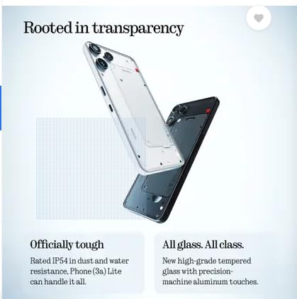 Image of Nothing Phone (3a) Lite (White, 256 GB) (8 GB RAM)