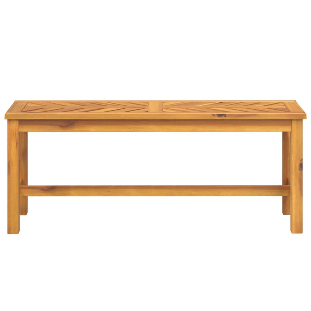 vidaXL Banco de jardín Madera Maciza de Acacia 110 cm