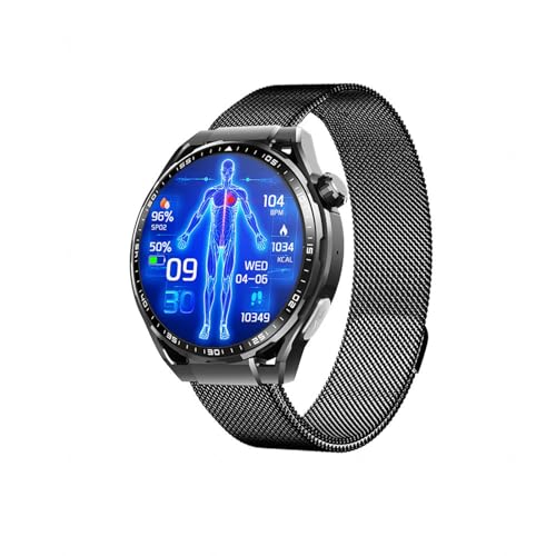 2025 Reloj Deportivo Hombre - De 𝐆𝐥𝐮𝐜𝐨𝐬𝐚 En Sangre Monitor 1.55' Smart Watch 150 Modos Deportivos Responder/Realizar Llamadas para Android Y iOS F2000529,Milan