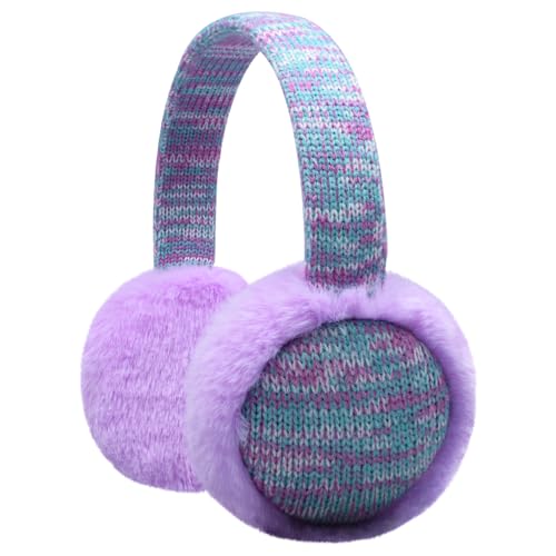 Girls Sequins Earmuffs for Winter Warm Plush Ear Cover Cold Weather Outdoor Toddler Kids Boys Cute Ear Warmer