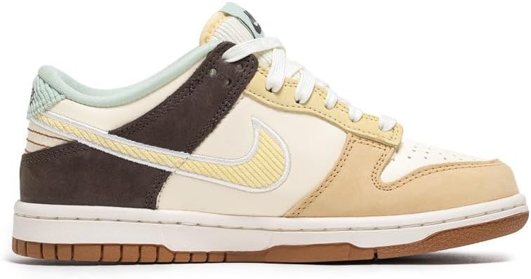 Nike Big Kid's Dunk Low GS 'Coconut Milk/Soft Yellow' (HQ3474 171) - Size 6.5y2