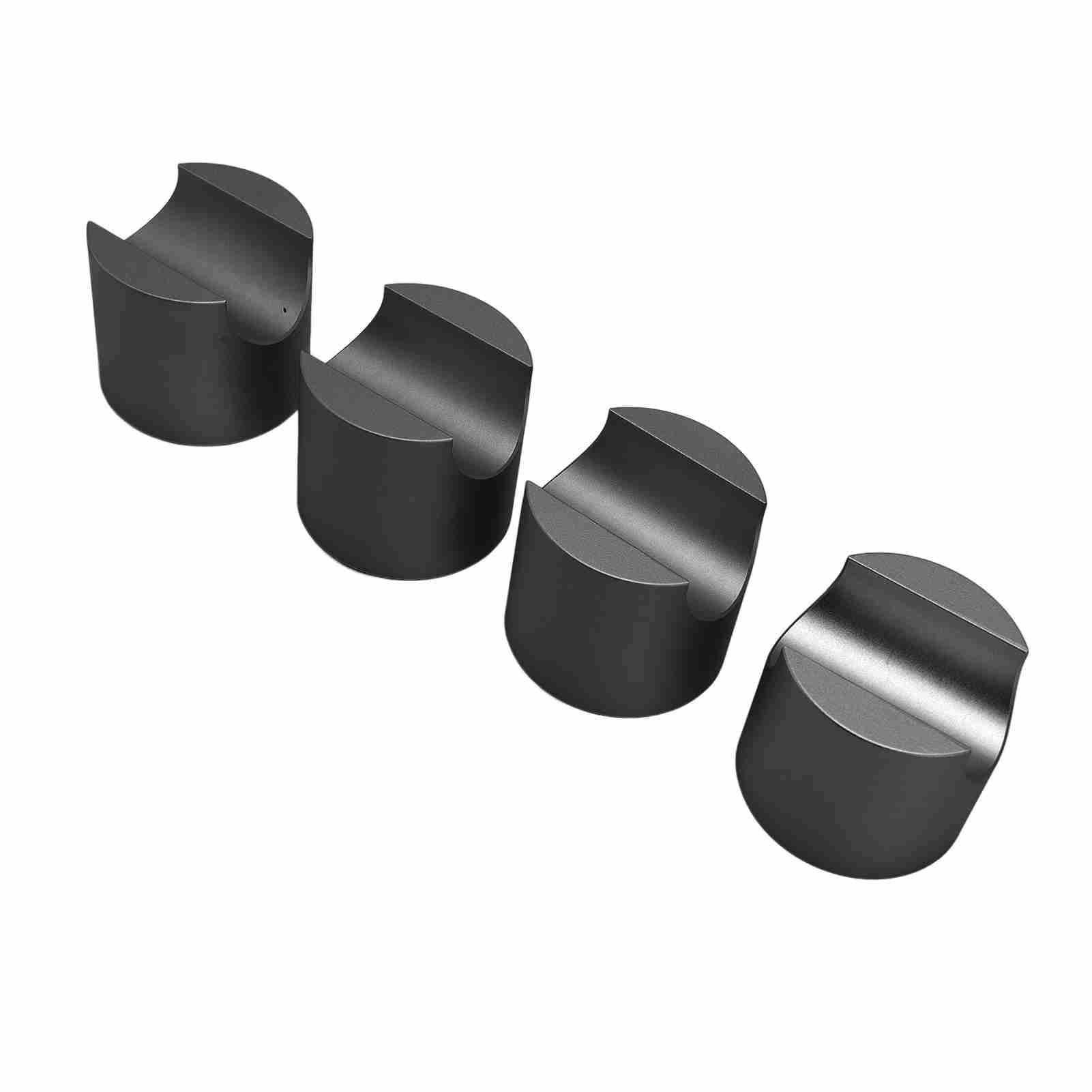 Zacisk Kablowy HiFi Wspornik Drutowy, Redukcja drgań ze Stopu Aluminium z Podkładkami Tłumiącymi do Studiów Kina Domowe Odtwarzacze CD DVD Instrumenty (BLACK)