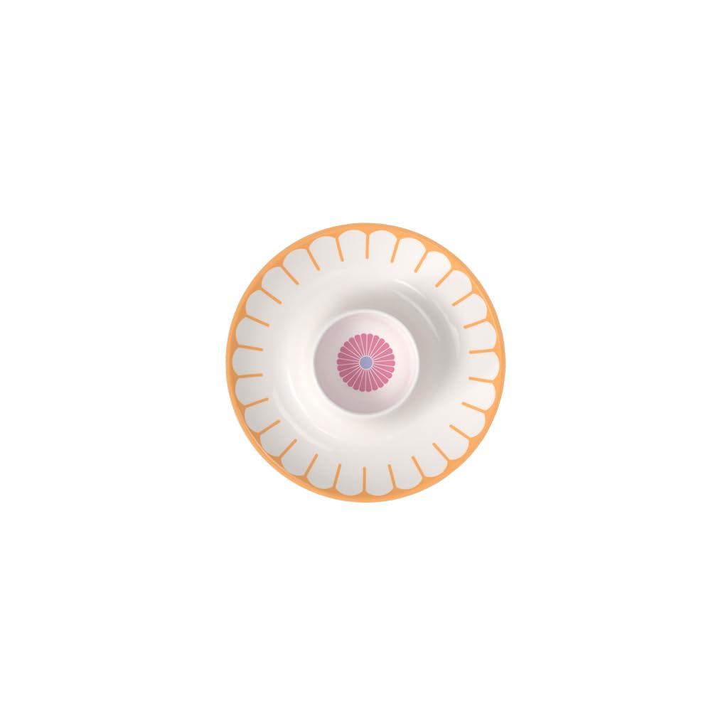 Villeroy & Boch – Fleur Egg Cup, Dimensions: Approx. 11.5 × 11.5 × 3 Cm, Multicoloured, Dishwasher-Safe & Microwave-Safe, Floral Decor, Premium Porcelain