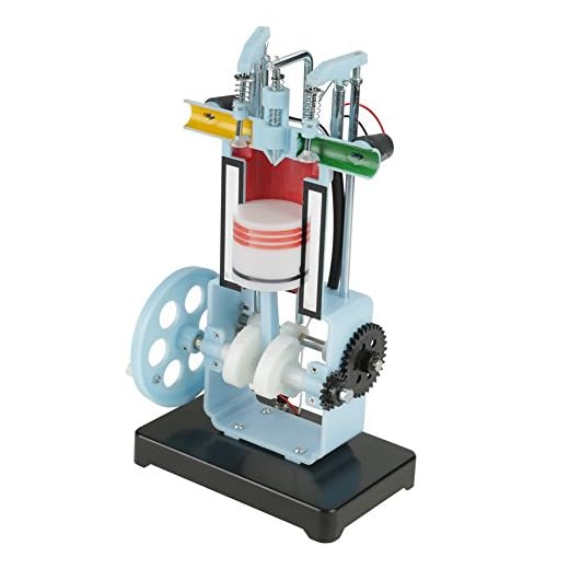 Physics Mechanics Experiment Teaching Instrument Diesel 4-Stroke Internal Combustion Engine Model Demonstrate Working Principle