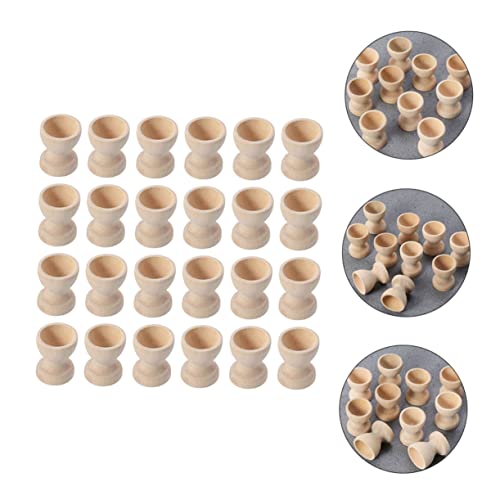 TOPBATHY 0 STK Eierschale aus Holz Hasenspielzeug für Kaninchen Hühnereierbecher Kinder eierbecher Ostern eierbecher Esstisch Holztablett Eierständer aus Holz Halter für Ei Schreibtisch – Bild 6