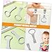 Kisangel 4pcs Crib Sling Pull up Rings Play Accessory Arm Strength Toy Hanging Toys for Bassinet Safe for Toddlers